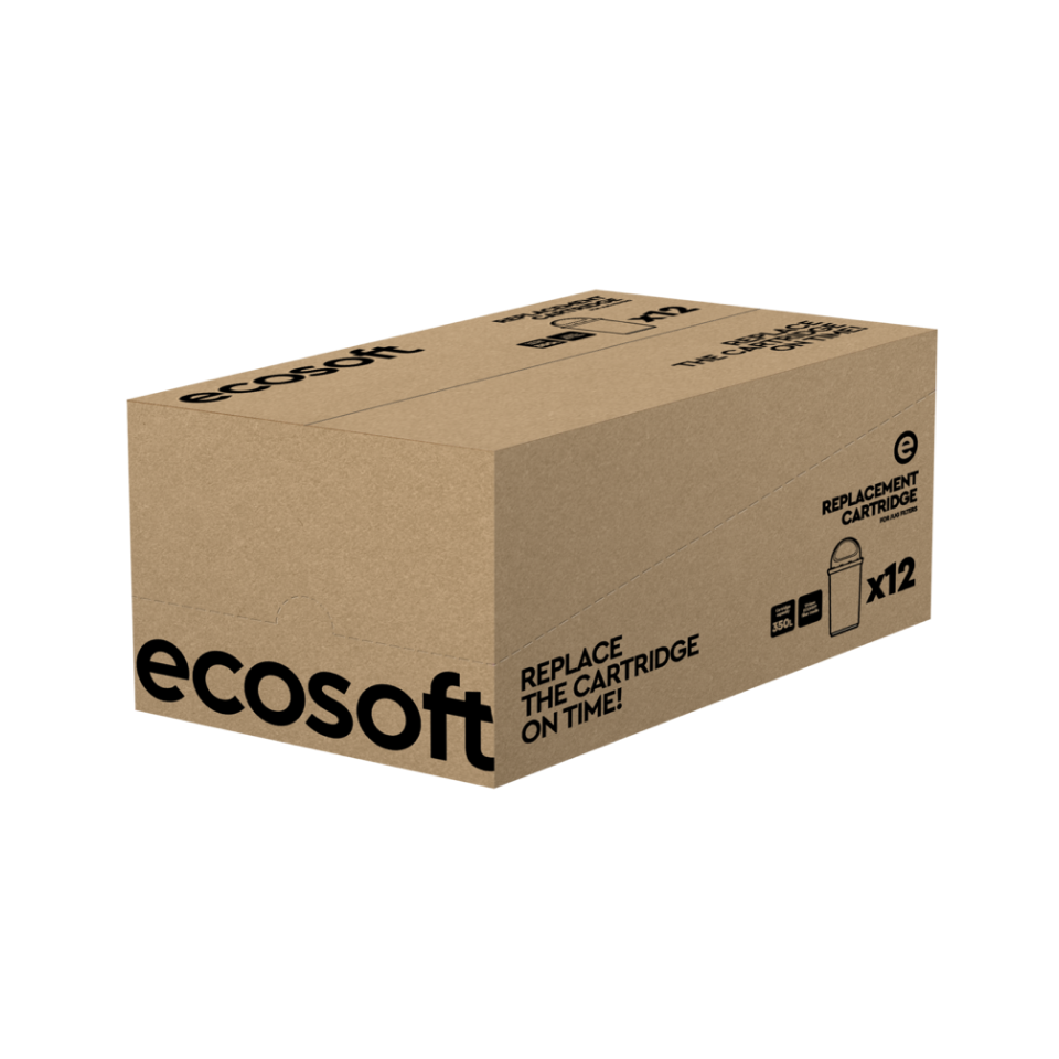 Cartouches Ecosoft pour carafe filtrante, paquet de 12