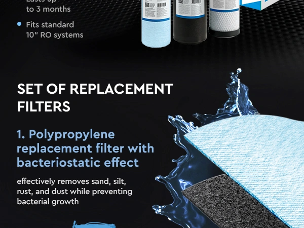 Standard advanced set of 3 replacement filters