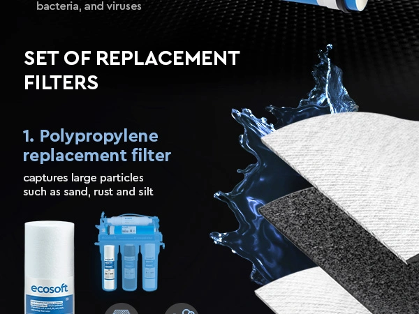 Standard advanced set of 5 replacement filters
