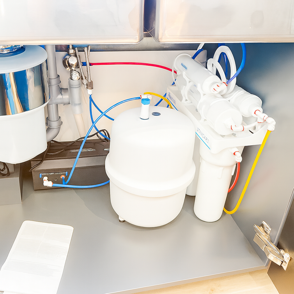 Solution compacte d’eau potable dans un cottage à Bilohorodka