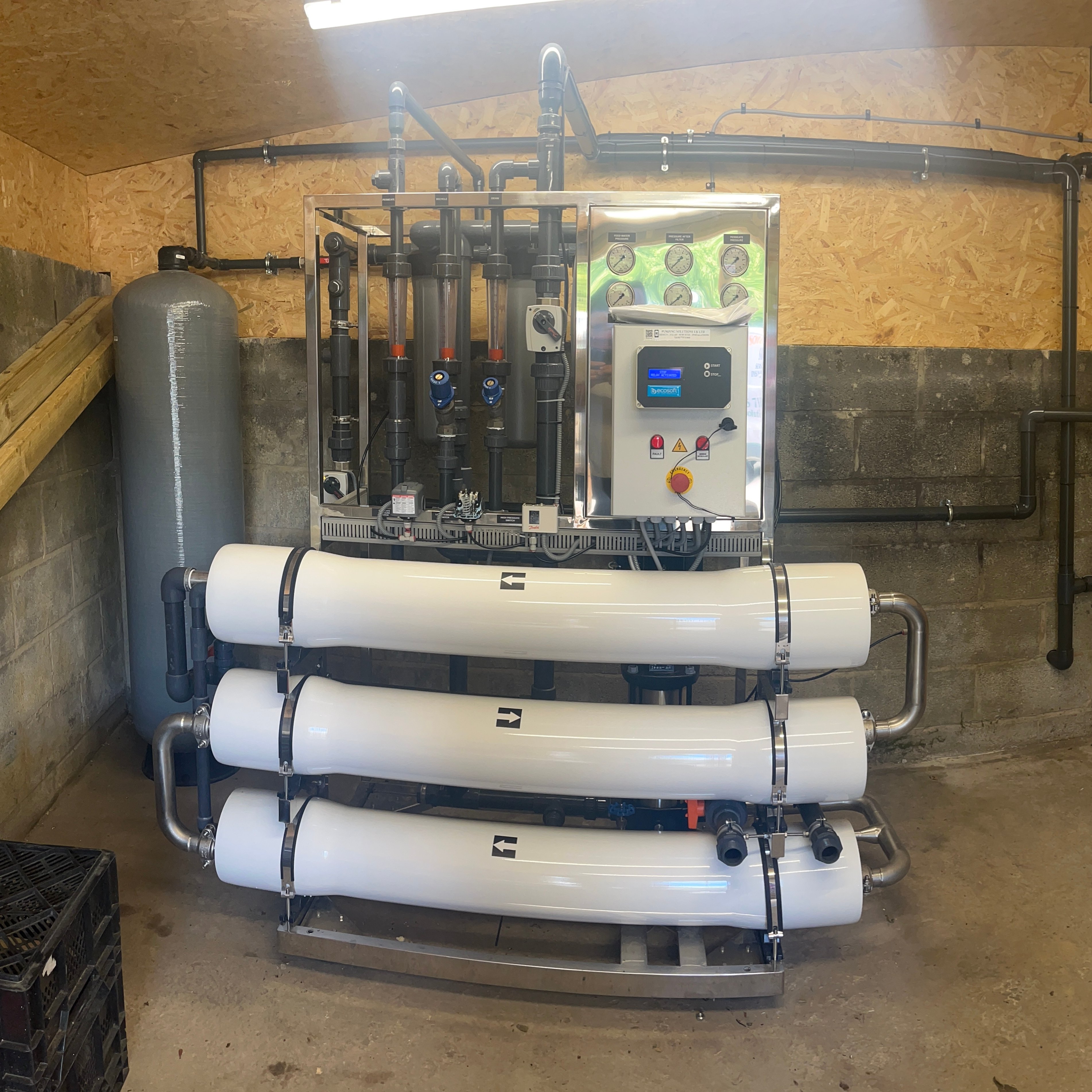 Comprehensive water treatment system for a vegetable nursery