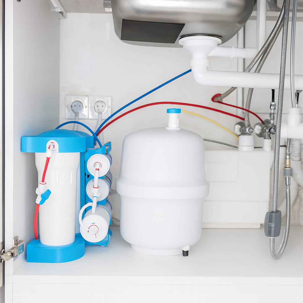 Kalziumangereichertes Trinkwasser für eine Wohnung in Kiew