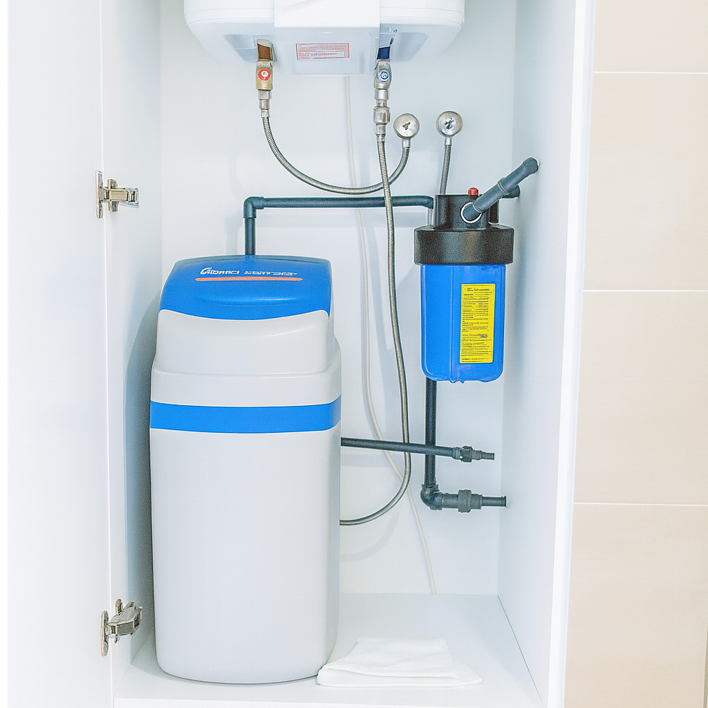 Enthärtetes Wasser für eine Wohnung
