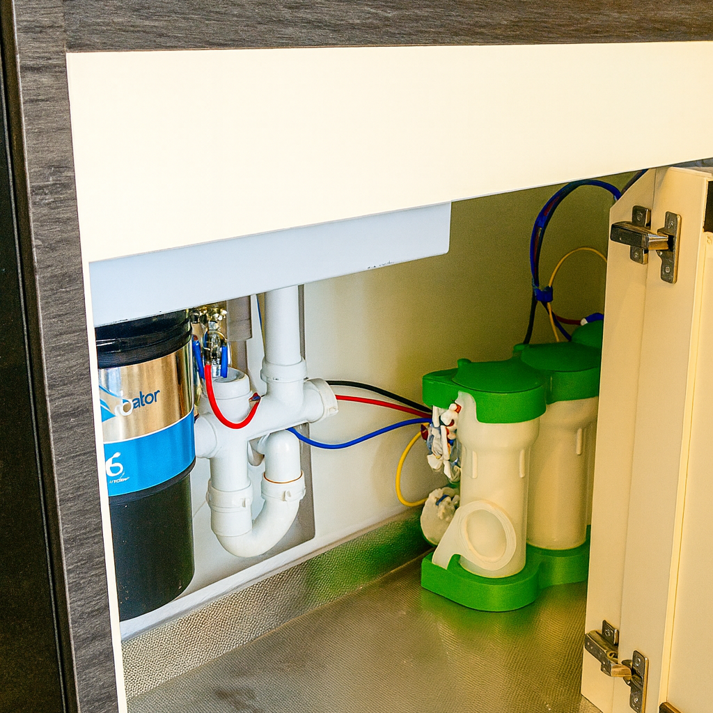 Eau potable minéralisée dans une maison individuelle