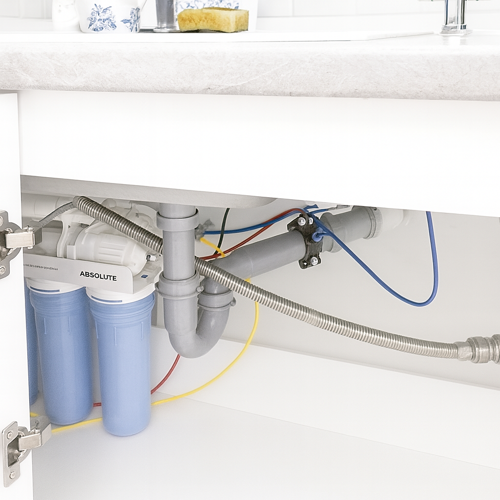 Trinkwasserlösung in einer Wohnung in Irpin