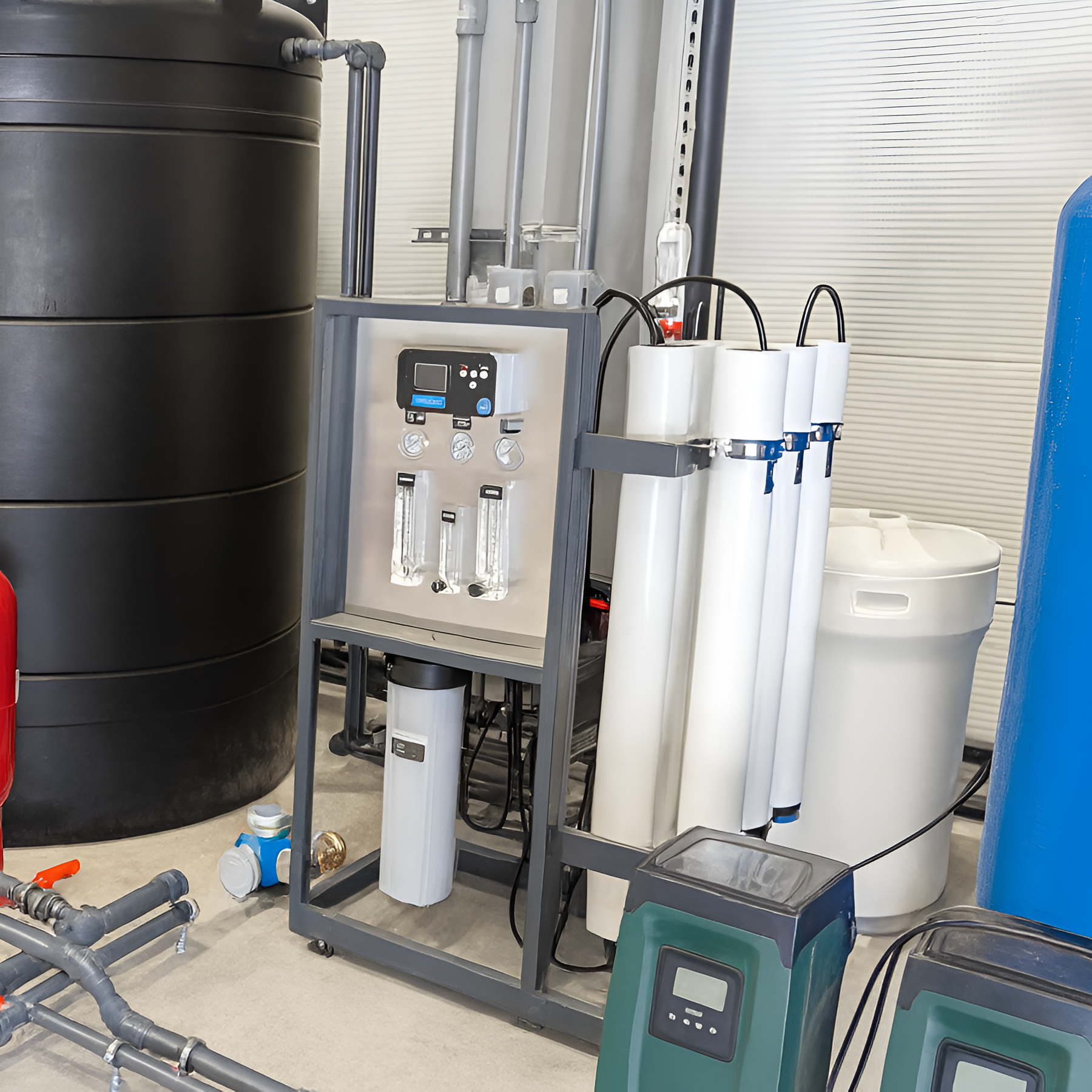 Système de purification de l’eau pour une usine de verre
