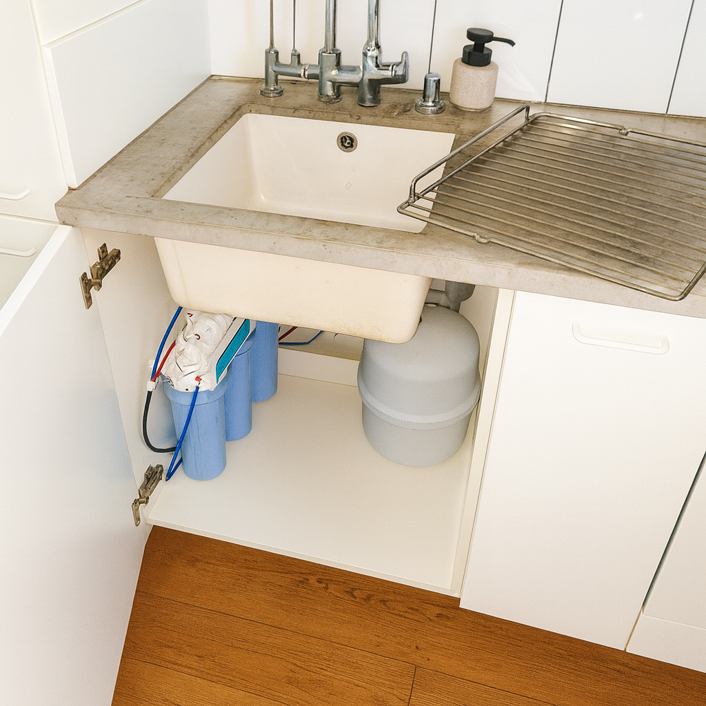 Integrated water purification for an apartment