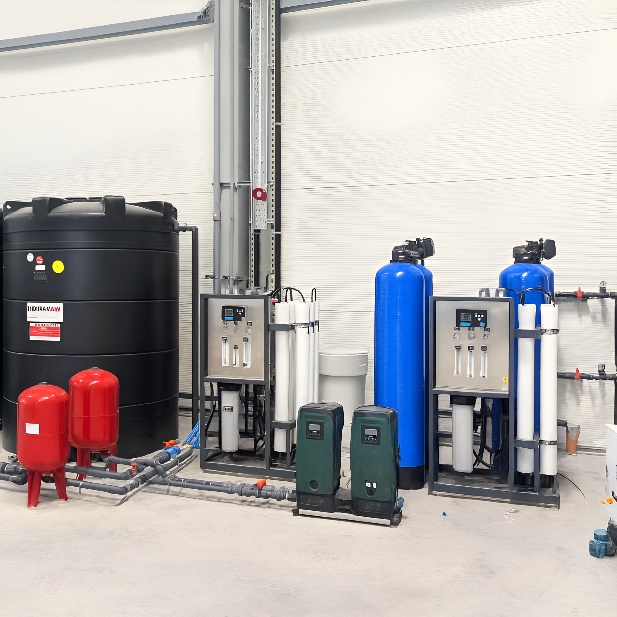 Système de purification de l’eau pour une usine de verre