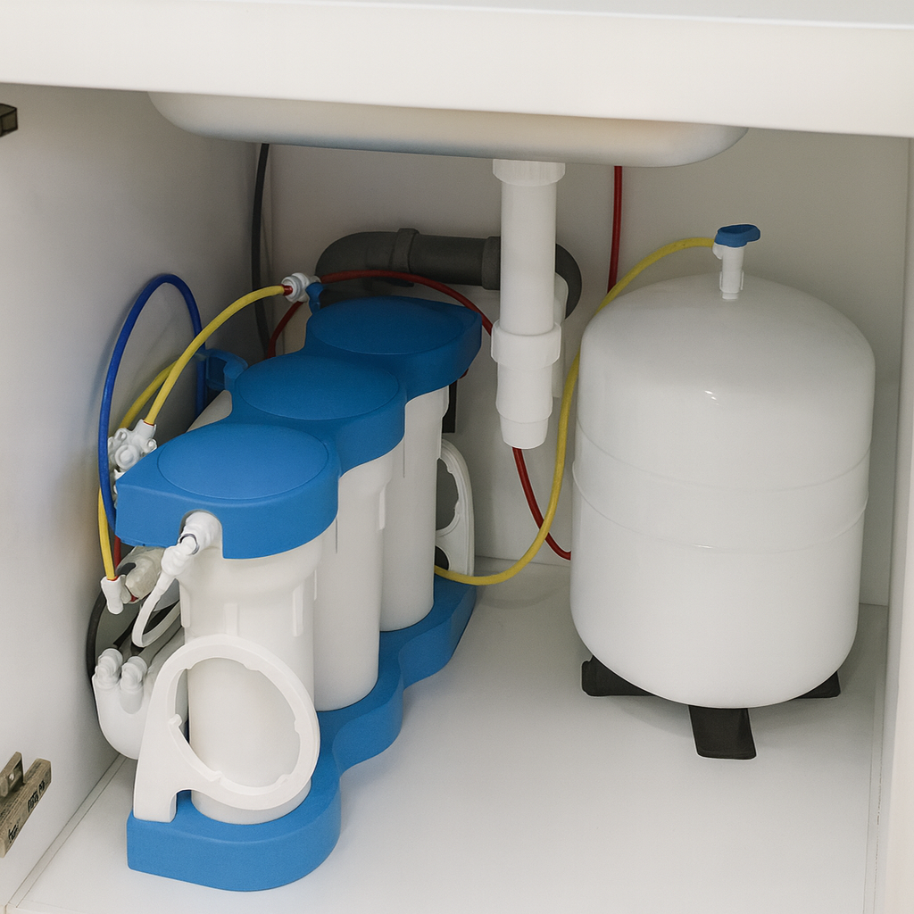 Sicheres Trinkwasser mit Kalzium für eine Wohnung in Kiew