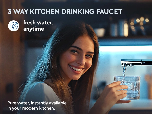 3 way tap kitchen drinking faucet