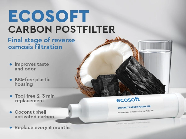 Ecosoft carbon postfilter for RO filter