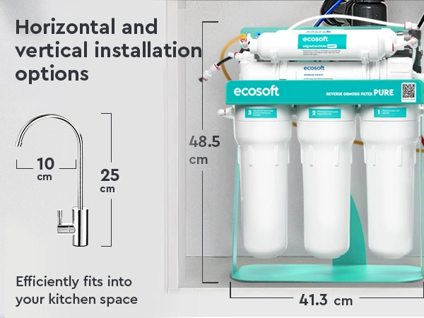 PURE AquaCalcium Mint reverse osmosis filter with pump