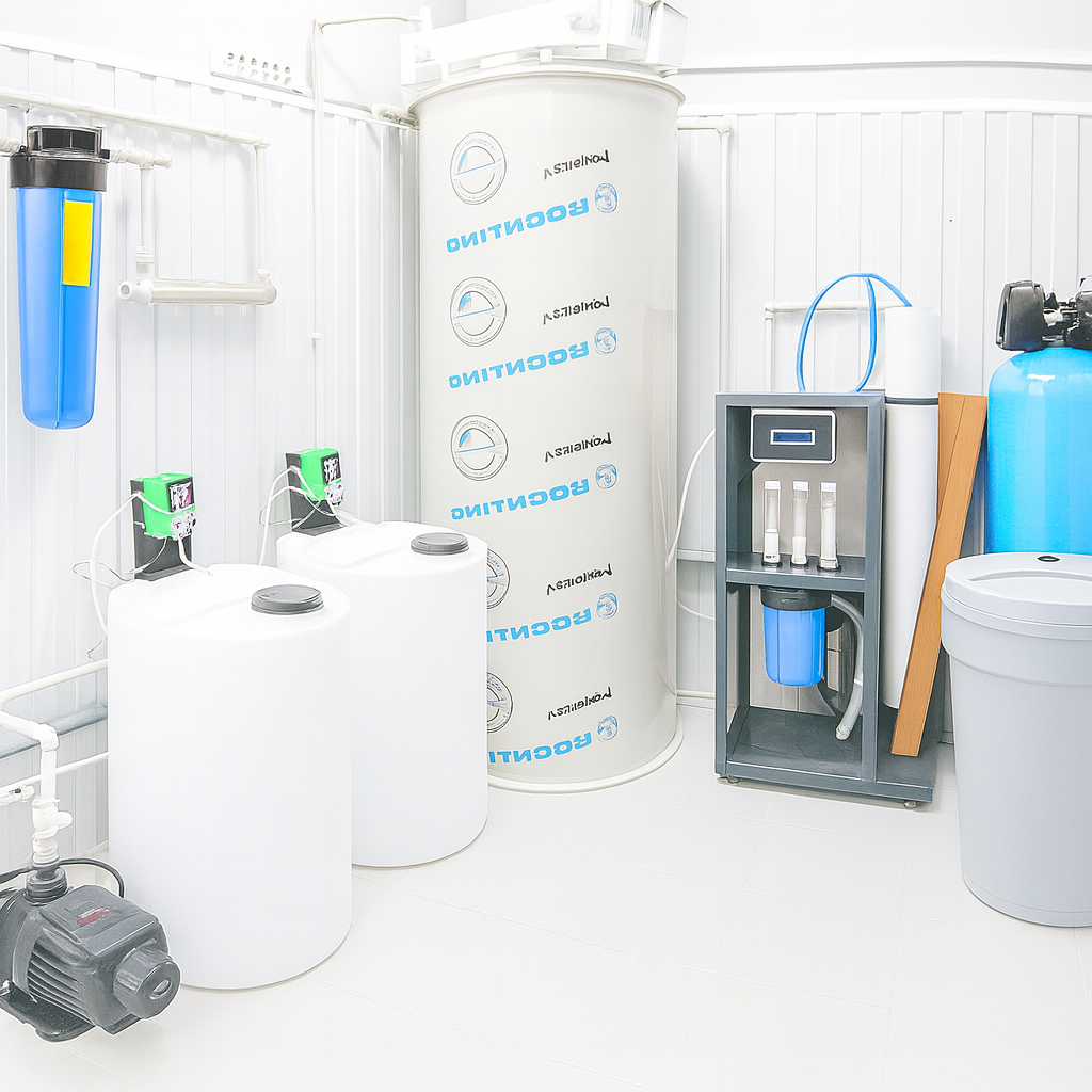 Water bottling point at ECO-VELVART office