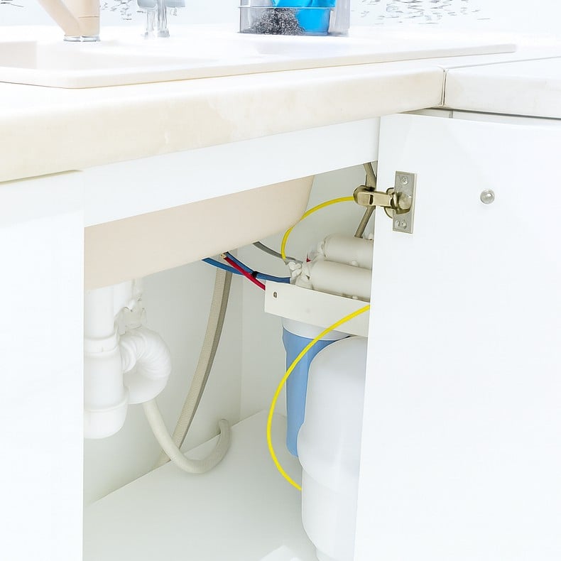 Agua potable purificada para una casa particular