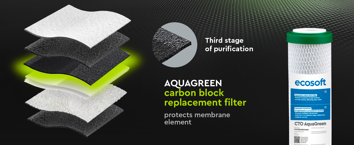 Ecosoft PURE Balance reverse osmosis filter