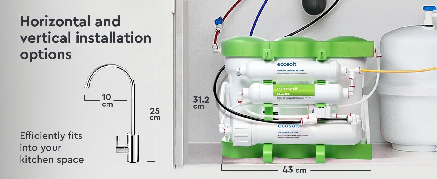 Ecosoft PURE Balance reverse osmosis filter