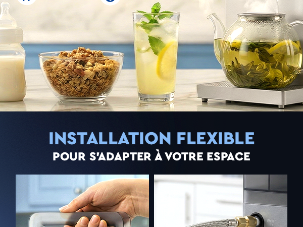 Ecosoft SPARK smart countertop reverse osmosis dispenser with sparkling, cold & hot water