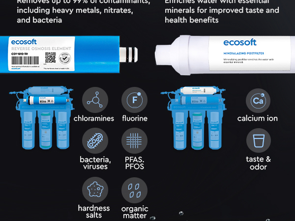 Ecosoft Standard reverese osmosis annual 6-stage replacement filter set