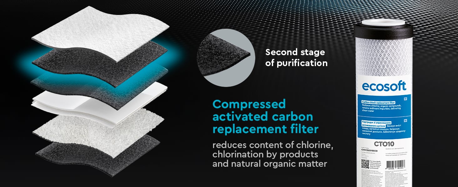 Ecosoft PURE Balance reverse osmosis filter with pump