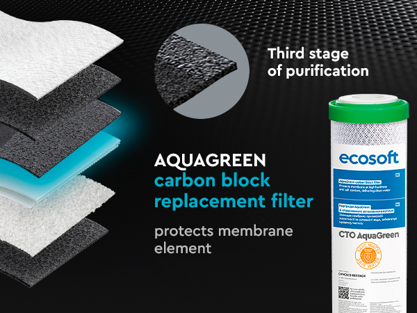 Ecosoft PURE Balance reverse osmosis filter with pump