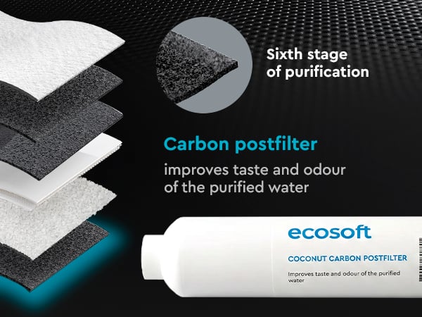 Ecosoft PURE Balance reverse osmosis filter with pump