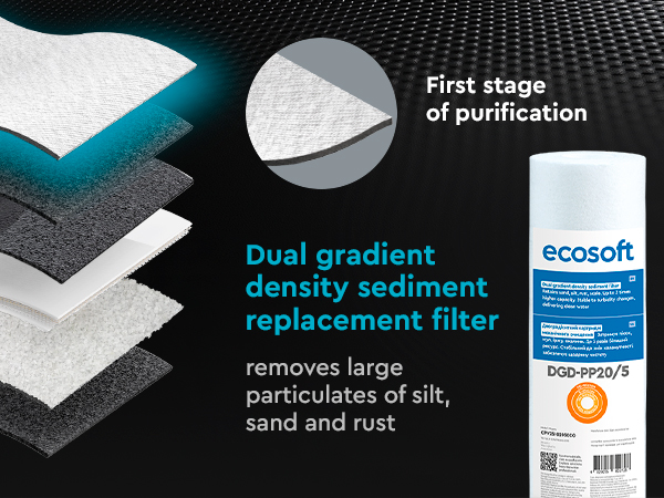 Ecosoft PURE Balance reverse osmosis filter with pump