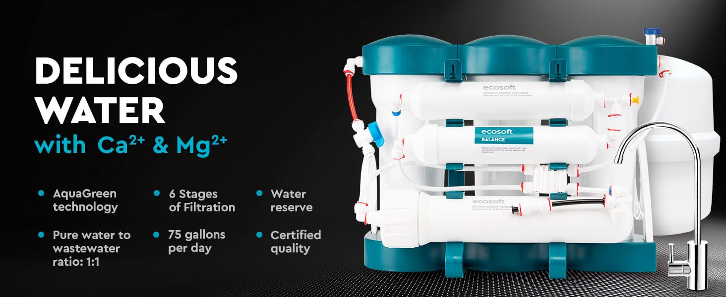 Ecosoft PURE Balance reverse osmosis filter