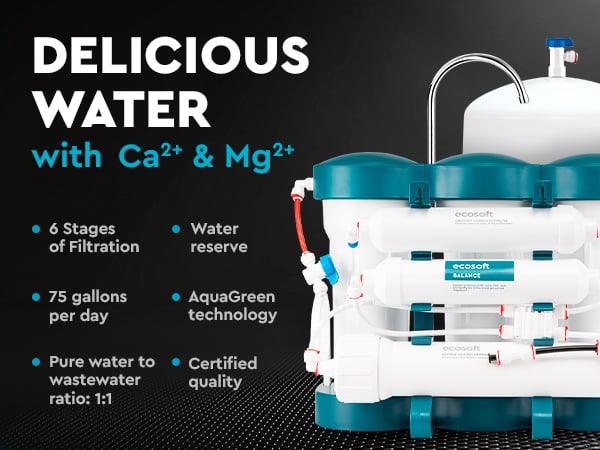 Ecosoft PURE Balance reverse osmosis filter