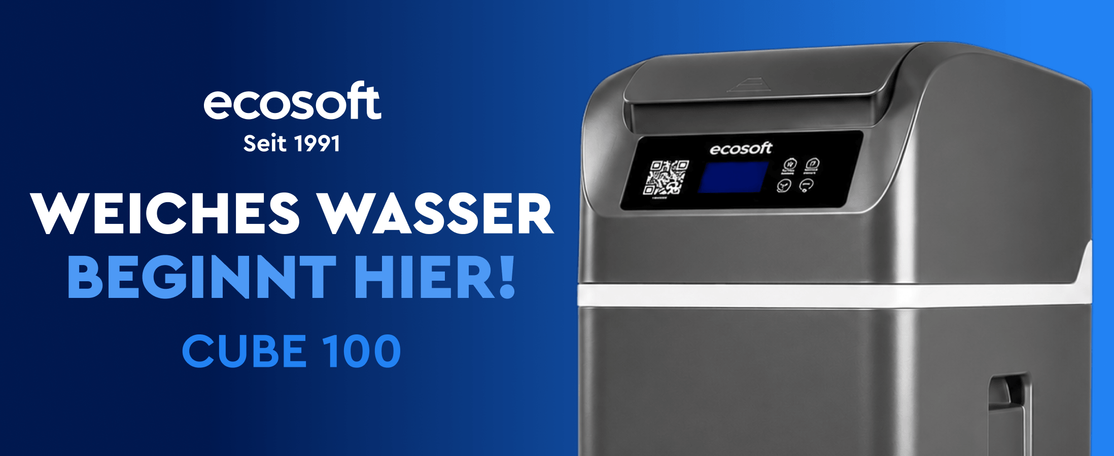 Ecosoft CUBE 100 water softener