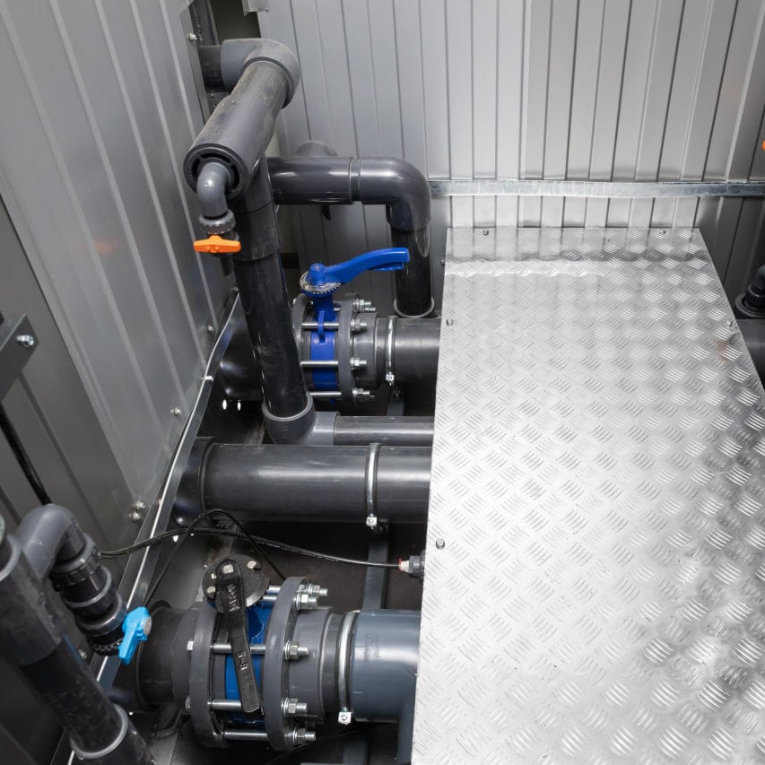 Osmosi inversa containerizzata per la fornitura di acqua di processo ad alta capacità
