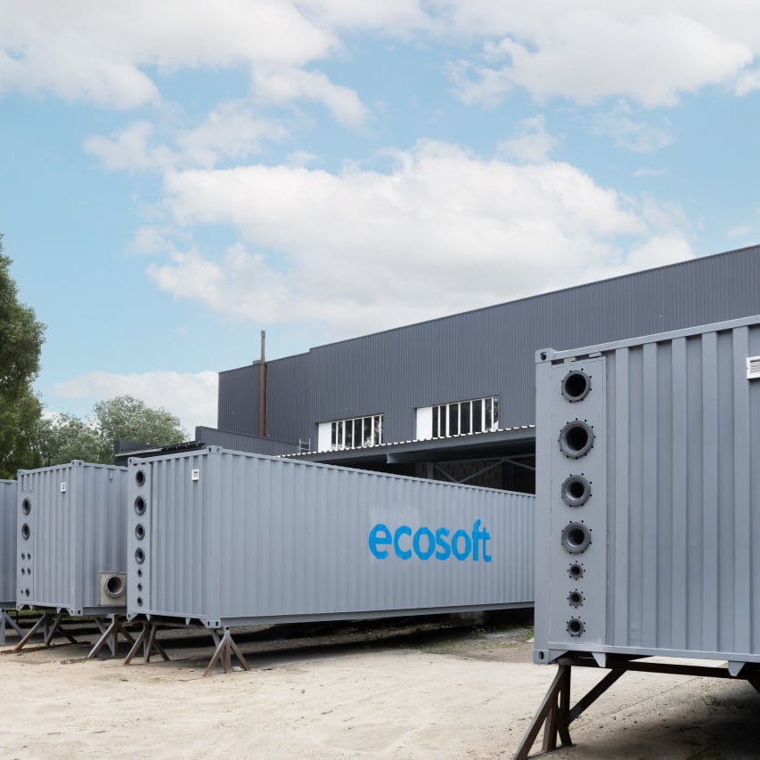 Impianto containerizzato per il trattamento industriale dell’acqua per una rapida integrazione in sito