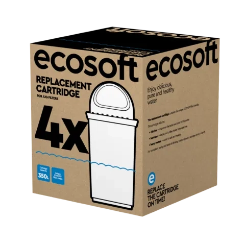 Ecosoft cartridges for water filter jug, 4 pack
