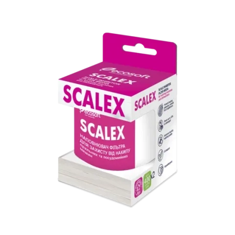 Scalex filter media for washing machine filters
