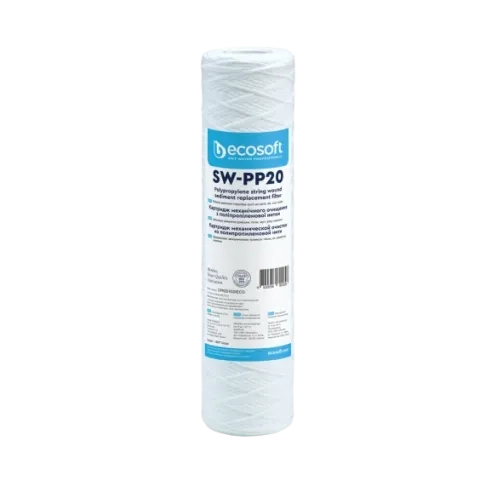 Ecosoft PP string wound sediment filter, 2.5″×10″, 20 micron
