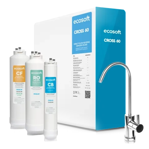 Ecosoft CROSS 60 direct flow reverse osmosis filter