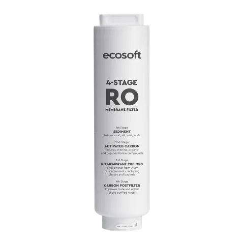 Filtro de repuesto Ecosoft para dispensador inteligente de sobremesa por ósmosis inversa SPARK