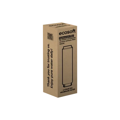 Filtro de repuesto Ecosoft para dispensador inteligente de sobremesa por ósmosis inversa SPARK