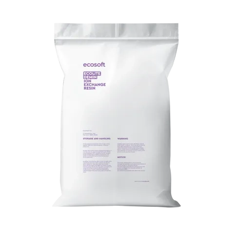 Ecosoft Ecolite Demin equilibrated mixed bed ion exchange resin 25 L