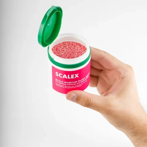 Scalex filter media for washing machine filters