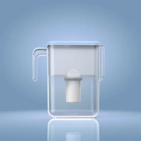 Slim Blue water filter jug