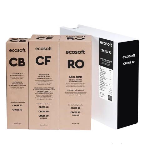 Ecosoft CROSS 90 direct flow reverse osmosis filter
