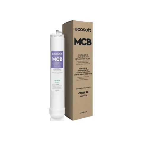 Bloque de carbón Ecosoft MCB y postfiltro mineralizador para balanza CROSS 90