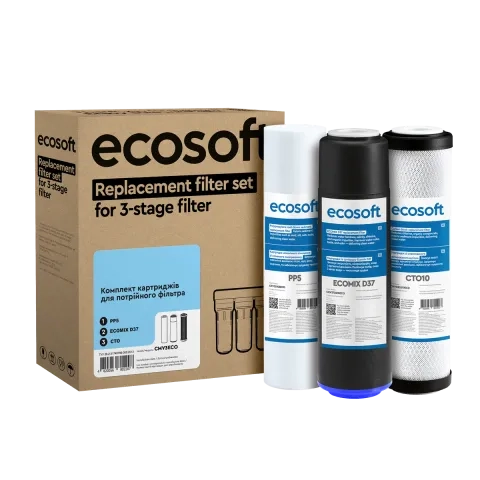 Ecosoft Standard 3-stage filter replacement filter set