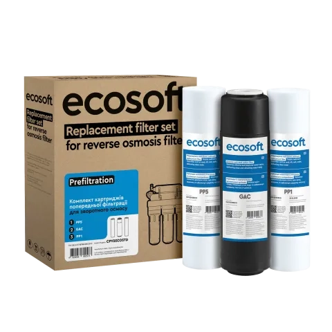 Ecosoft Standard reverese osmosis prefiltration replacement filter set