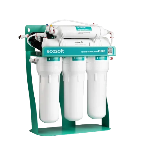 Ecosoft PURE AquaCalcium Mint reverse osmosis filter with pump