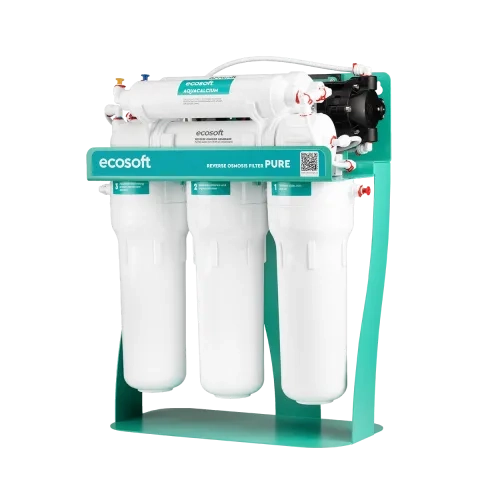 Ecosoft PURE AquaCalcium Mint reverse osmosis filter with pump