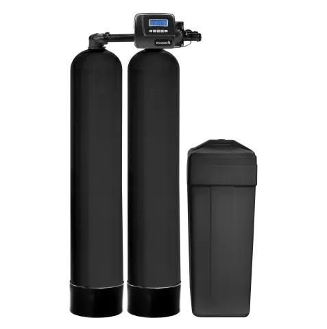 Ecosoft 12x52 twin softener assembly without media with 1" CE valve
