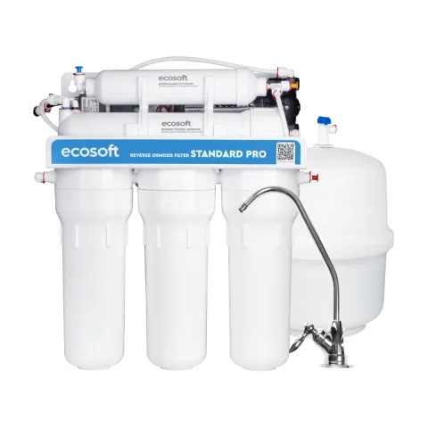 Ecosoft Standard PRO reverse osmosis filter with mineralization and pump