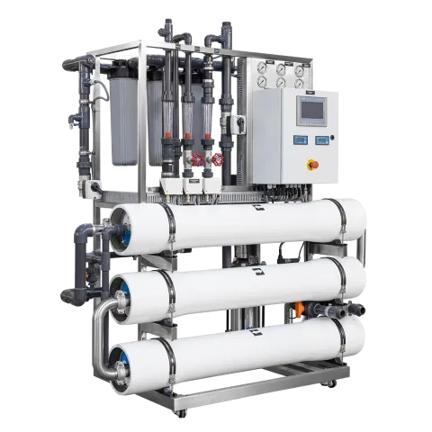 Ecosoft INOX MO3 8" reverse osmosis system with Siemens controller