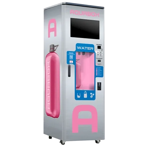 Máquina expendedora de agua por ósmosis inversa Ecosoft INOX AQUABOX 150 CA